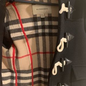 Boys Burberry 100% Wool Coat size 6